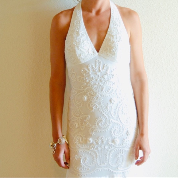Sue Wong Embellished Ivory Gown - Picture 2 of 6